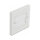 Delock Kabelmanagement Abdeckblende 86 x 86 mm mit weißen Bürstenstreifen