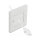 Delock Kabelmanagement Abdeckblende 86 x 86 mm mit weißen Bürstenstreifen