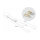 Delock USB 2 in 1 Aufrollkabel Typ-A zu Micro-B und Lightning™ weiß / gold