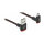 Delock EASY-USB 2.0 Kabel Typ-A Stecker zu EASY-USB Typ Micro-B Stecker gewinkelt oben / unten 0,5 m schwarz