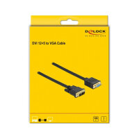 Delock Kabel DVI 12+5 Stecker zu VGA Buchse 3 m