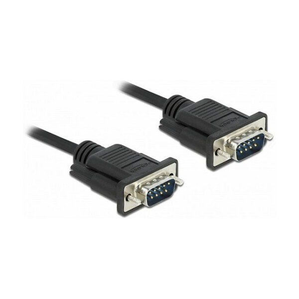 Delock RS-232 Kabel Seriell D-Sub 9 Stecker zu Stecker mit schmalem Steckergehäuse 5 m