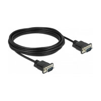 Delock RS-232 Kabel Seriell D-Sub 9 Stecker zu Stecker mit schmalem Steckergehäuse 5 m