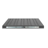 DIGITUS Fachboden 1HE 30x483x570mm bis 25kg schwarz auszieh