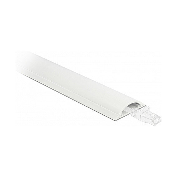 Delock Kabelkanal selbstklebend 70 x 20 mm - Länge 1 m weiß