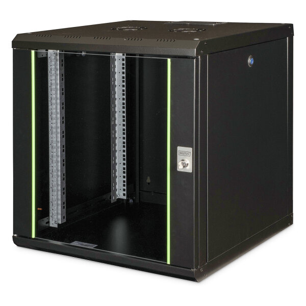 DIGITUS Netzwerkschrank Unique 12HE 643x600x600mm schwarz