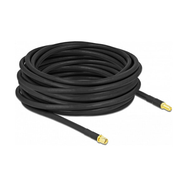 Delock Antennenkabel SMA Stecker zu SMA Buchse LMR/CFD300 10 m low loss