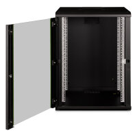 DIGITUS Wandgehäuse Unique 16HE 820x600x600mm schwarz (Speditionsversand)