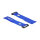 Delock Klett-Kabelbinder mit Schlaufe und Befestigungsöse L 280 x B 38 mm blau 3 Stück