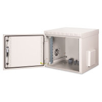 9HE Wandgehäuse, Outdoor, IP55 579x600x600 mm, Farbe Grau (RAL 7035) DIGITUS Professional