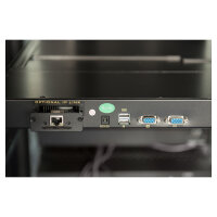 Digitus 17" LCD KVM Konsole, 8-Port VGA, deutsche Tastatur