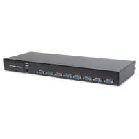 Digitus 17" LCD KVM-Konsole, 8-Port VGA, US-Tastatur