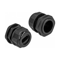 Delock Kabelverschraubung PG29 für Flachkabel schwarz 2 Stück
