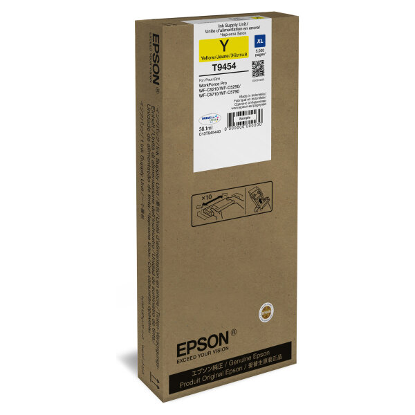 Epson Tinte T9454 XL C13T945440 Gelb bis zu 5.000 Seiten