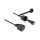 Delock Netzwerkkabel RJ45 Stecker zu RJ45 Stecker Cat.6 STP mit Verschlusskappe Outdoor IP68 staub- und wasserdicht schwarz 3 m