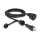 Delock Netzwerkkabel RJ45 Stecker zu RJ45 Stecker Cat.6 STP mit Verschlusskappe Outdoor IP68 staub- und wasserdicht schwarz 3 m