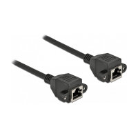 Delock Netzwerk Verlängerungskabel S/FTP RJ45 Buchse...