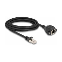 Delock RJ50 Verlängerungskabel Stecker zu Buchse S/FTP 3 m schwarz