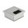 Delock Kabeldurchführung für Tischeinbau mit Bürste 80 x 80 x 28 mm silber