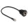 Delock Kabel RJ12 Stecker zu RJ12 Buchse zum Einbau 30 cm schwarz