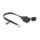 Delock Kabel RJ12 Stecker zu RJ12 Buchse mit Verschlusskappe 20 cm schwarz