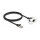 Delock Netzwerk Verlängerungskabel für Easy 45 Modul S/FTP RJ45 Stecker zu RJ45 Buchse Cat.6A 1 m schwarz / weiß