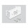 Delock Netzwerk Verlängerungskabel für Easy 45 Modul S/FTP RJ45 Stecker zu RJ45 Buchse Cat.6A 1 m schwarz / weiß