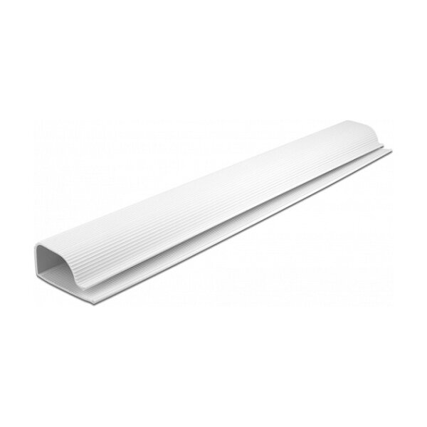 Delock Kabelkanal für Untertischmontage 63 x 28 mm - Länge 400 mm 2 Stück weiß