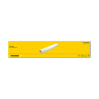 Delock Kabelkanal für Untertischmontage 63 x 28 mm - Länge 400 mm 2 Stück weiß