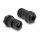 Delock Kabelschutzschlauch 2 m x 10 mm mit 2 x PG7 Schlauchverschraubung Set schwarz