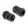 Delock Kabelschutzschlauch 2 m x 15,8 mm mit 2 x PG11 Schlauchverschraubung Set schwarz