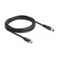 Delock Notebook Ladekabel USB Type-C™ Stecker zu 5,5 x 2,1 mm Stecker