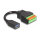 Delock USB 3.2 Gen 1 Kabel Typ-A Buchse zu Terminalblock Adapter mit Drucktaster 15 cm