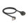 Delock Netzwerk Verlängerungskabel S/FTP RJ45 Stecker 90° gewinkelt zu RJ45 Einbaubuchse Cat.6A 0,5 m schwarz