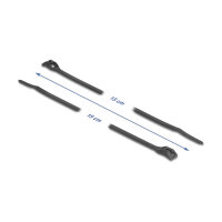 Delock Kabelbinder mit flachem Kopf L 150 x B 3,6 mm 100 Stück schwarz