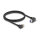 Delock USB 5 Gbps Kabel USB Typ-A Stecker 90° nach unten gewinkelt zu USB Typ-B Stecker mit Schraube 90° nach rechts gewinkelt 1 m schwarz