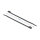 Delock Kabelbinder mit flachem Kopf L 110 x B 2,5 mm 100 Stück schwarz