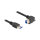 Delock USB 5 Gbps Kabel USB Typ-A Stecker gerade zu USB Typ-B Stecker mit Schraube 90° nach rechts gewinkelt 1 m schwarz