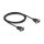 Delock RS-232 Seriell Kabel D-Sub9 Stecker zu Stecker mit schmalem Steckergehäuse 2 m