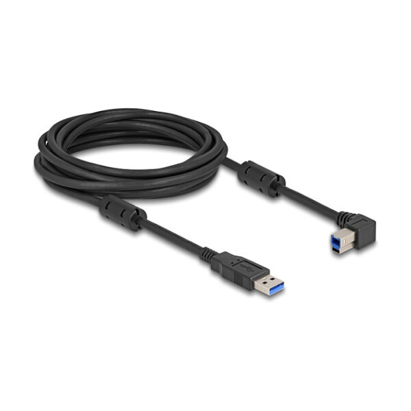 Delock USB 5 Gbps Kabel Typ-A Stecker zu Typ-B Stecker 90° links gewinkelt 5 m