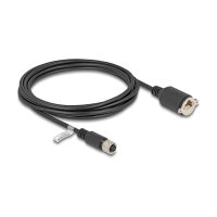 Delock M12 Kabel D-kodiert 4 Pin Buchse zu RJ45 Buchse...