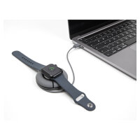 Delock USB Type-C™ Aufrollladekabel für Apple Watch 1 m grau magnetisch