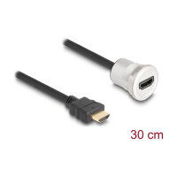 Delock HDMI Einbaubuchse 8K 60 Hz mit Kabelpeitsche...