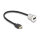 Delock HDMI Einbaubuchse 8K 60 Hz mit Kabelpeitsche Stecker 30 cm Aluminium