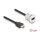 Delock HDMI Einbaubuchse 8K 60 Hz mit Kabelpeitsche Stecker 30 cm Aluminium