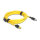 Delock Mini I/O 8 Pin D-Form Typ 2 Stecker zu RJ45 Stecker Cat.6 Kabel 3 m gelb