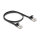 Delock RJ45 Flachband Patchkabel Stecker zu Stecker Cat.6A U/FTP 0,5 m schwarz