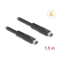 Delock Mini DisplayPort Kabel 16K 60 Hz 80 Gbps 1,5 m