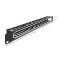 Delock 19? 1 HE Kabelmanagement Rangierpanel mit...
