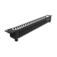 Delock 19? 1 HE Kabelmanagement Rangierpanel mit...